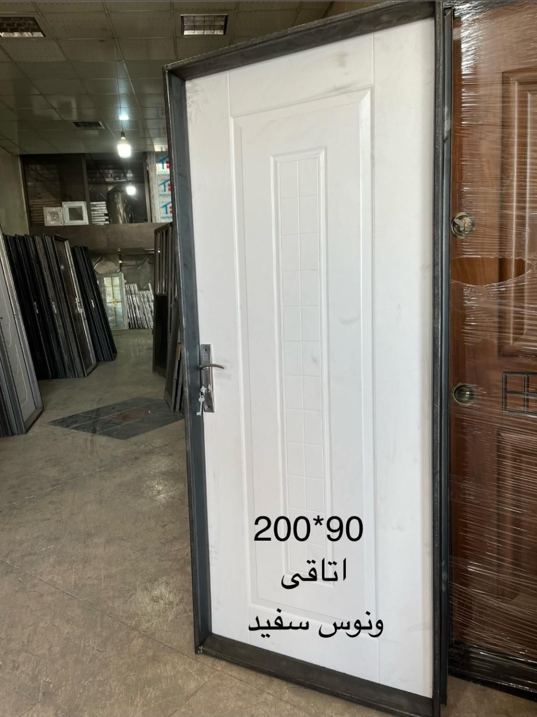 درب با چهارچوب فلزی فرانسوی ملامینه ونوس سفید