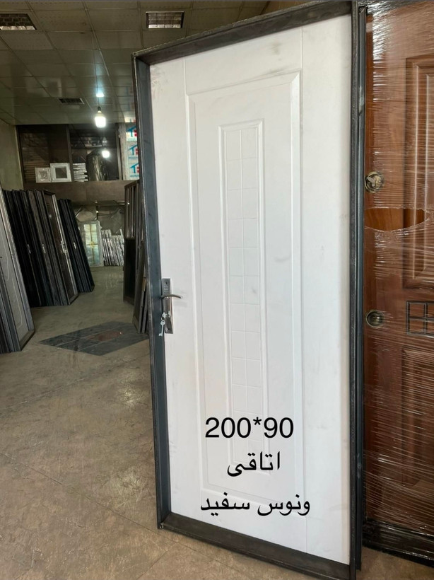 درب با چهارچوب فلزی فرانسوی ملامینه ونوس سفید